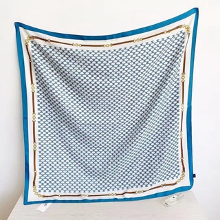 Khăn Lụa Vuông 90X90Cm Họa Tiết Chấm Bi