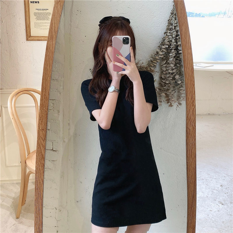 Đầm Thun Dài Vừa Vặn Tay Lửng Ôm Dáng Phong Cách Mùa Hè Mới Cho Nữ