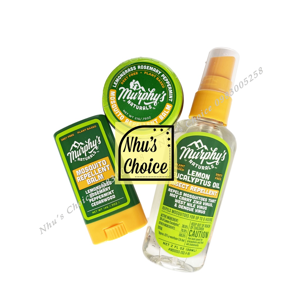 1 Cây lăn Sáp bôi Muỗi Murphy's Naturals 0.5oz - Thành phần tự nhiên, size du lịch