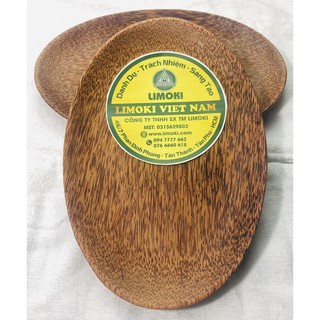 Dĩa Gỗ Dừa Hình Ovan