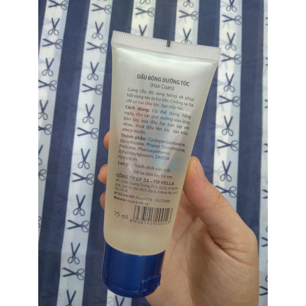 DẦU DƯỠNG BÓNG TÓC NGĂN NGỪA CHẺ NGỌN XƠ RỐI KELLA 75ML