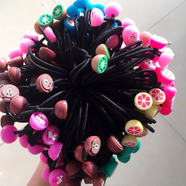 Dây buộc tóc hình hoa quả doremon