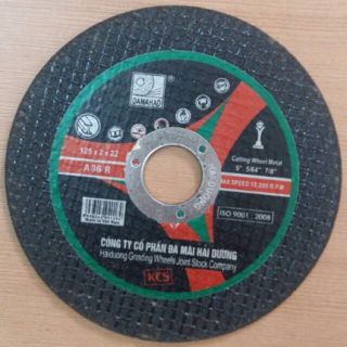 Đá cắt sắt inox hải dương phi 125(125x2x22mm) 1 hộp 50 viên
