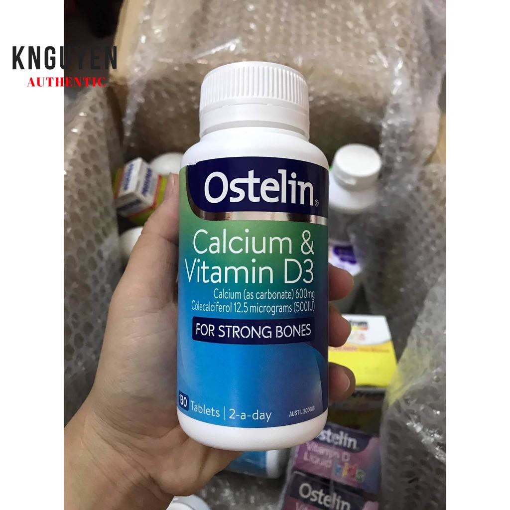 Ostelin Calcium & Vitamin D3 Úc dùng - Bà bầu và Trẻ em từ 12 tuổi trở lên (130 viên) | BigBuy360 - bigbuy360.vn