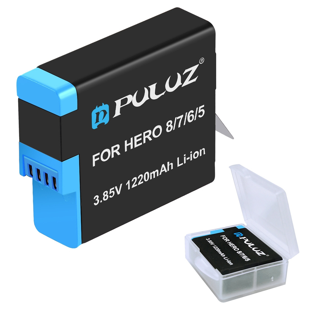 Pin Li-Ion 3.85v 1220mah Puluz Cho Gopro Hero8 / 7 / 6 / 5