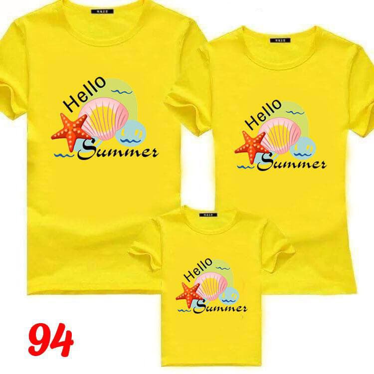 Đồ gia đình ,Áo nhóm , Đồ đi biển  chất liệu thun cotton loại 1 đủ size từ 8 đến 90kg .