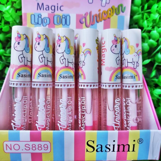 [ Lẻ 1 cây] Son dưỡng bóng hồng môi Sasimi S889 Unicorn