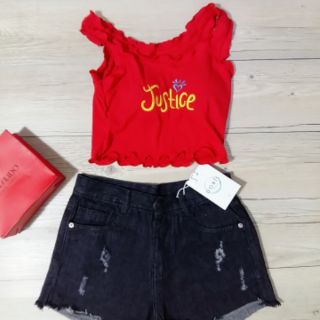 ÁO CROPTOP JUSTICE THUN GAN 💖💖