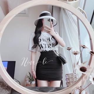 🌸🌻Set áo thun chân váy dây rút 🌼💐