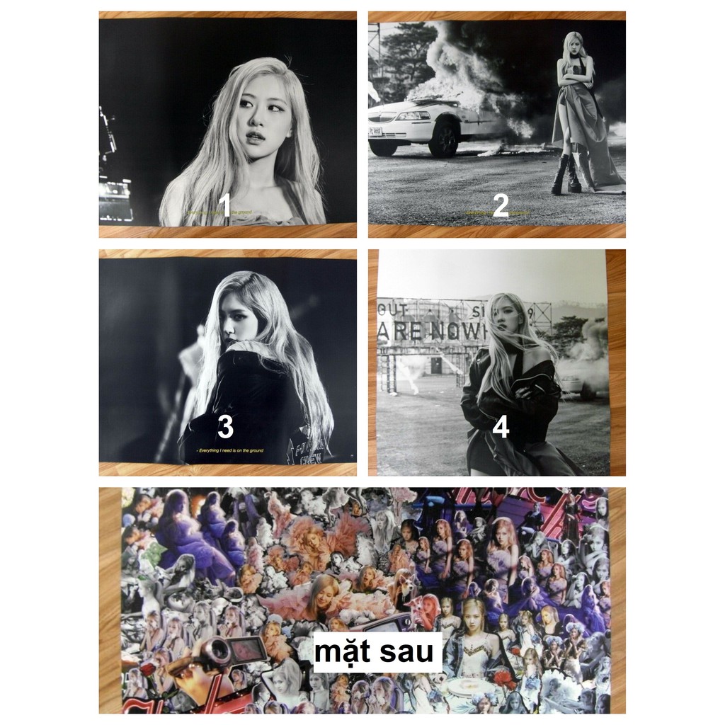 #MéoStore Poster Rosé 2 mặt chính hãng có ống tube nhựa bảo vệ hàng có sẵn | BigBuy360 - bigbuy360.vn