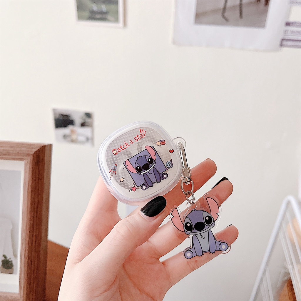 Vỏ Bảo Vệ Hộp Sạc Tai Nghe Baseus Bowie WM02 Bằng TPU Mềm Trong Suốt Chống Sốc Kèm Móc Khóa Đơn Giản