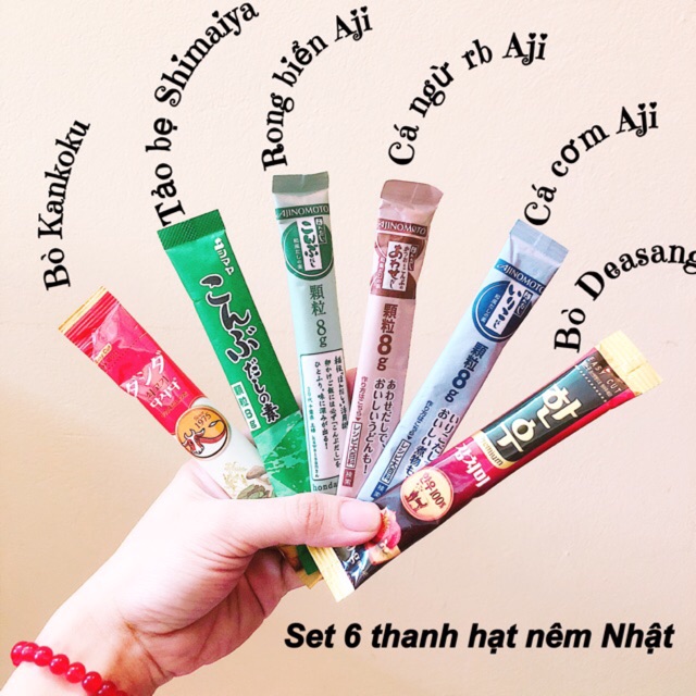 Set 6 thanh hạt nêm Nhật Bản