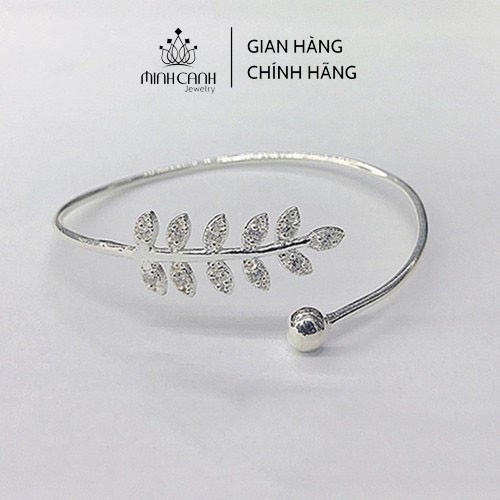 Vòng Tay Bạc Lá Olive Freesize - Minh Canh Jewelry