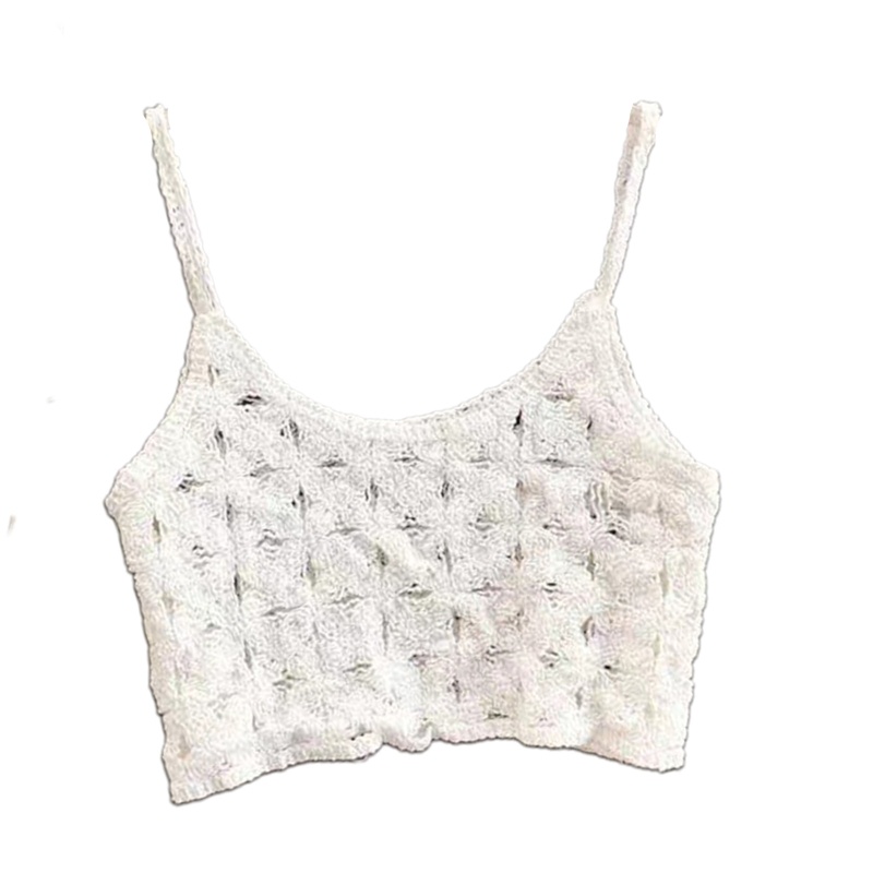 Áo Len Đan Móc Không Tay Cổ Tròn Màu Trơn Phong Cách Boho Cổ Điển Dành Cho Nữ