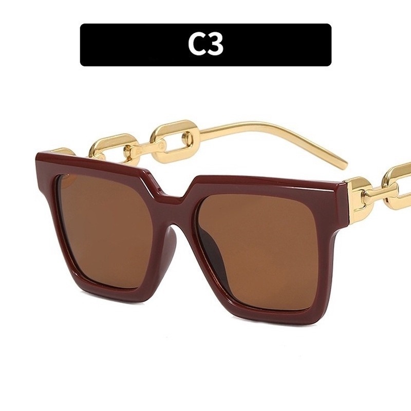 (KIQI-FASHION) COD Kính Mát Gọng Vuông Chống Tia Uv400 Thời Trang Dành Cho Nam Và Nữ