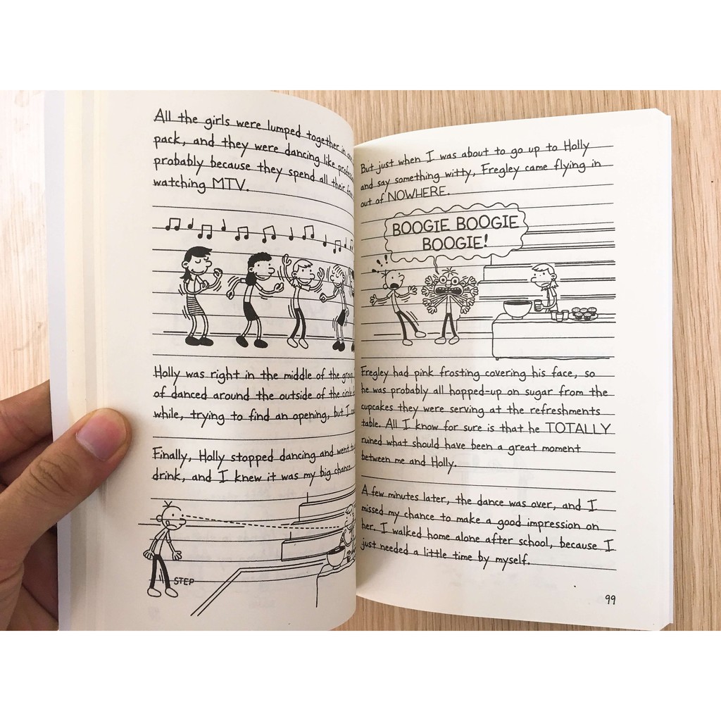 Combo 20c - Diary of a wimpy kid - Tặng file nghe - Giấy vàng chống lóa, mỏi mắt - Tặng 14 file nghe