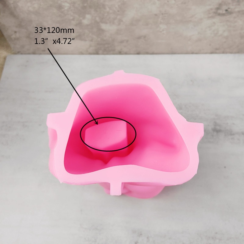 Khuôn Silicone Làm Chậu Hoa Sen Đá Resin