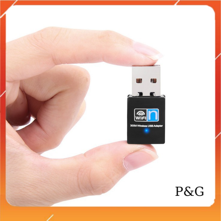 USB wifi -usb thu sóng wifi cực mạnh tốc độ 300Mbps cho máy tính, laptop (Không râu)