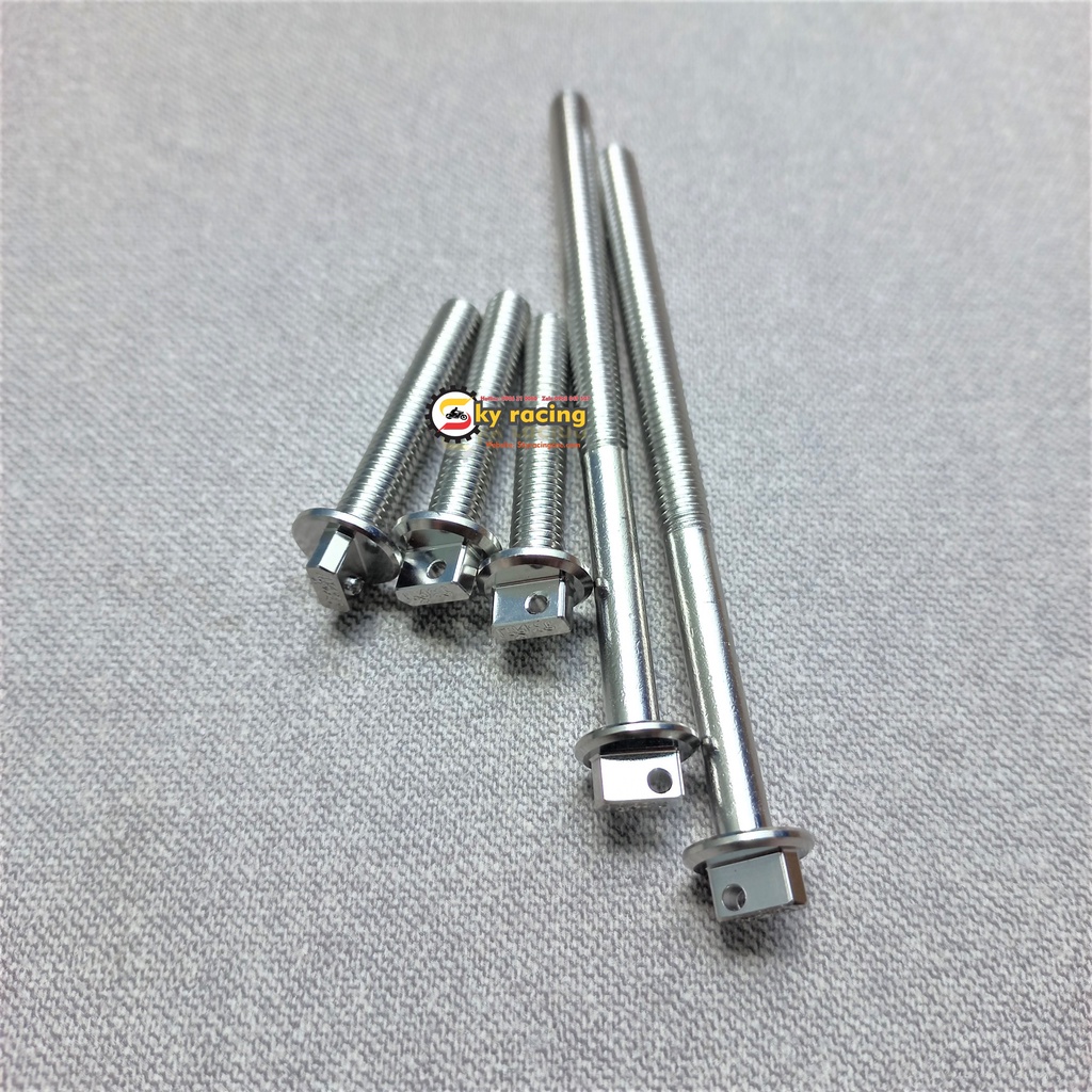 Ốc inox 304 mũi tên RIN v4 các size 6li thông dụng trang trí xe máy