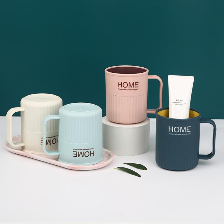 Cốc Đánh Răng Có Quai Chữ HOME Cao Cấp