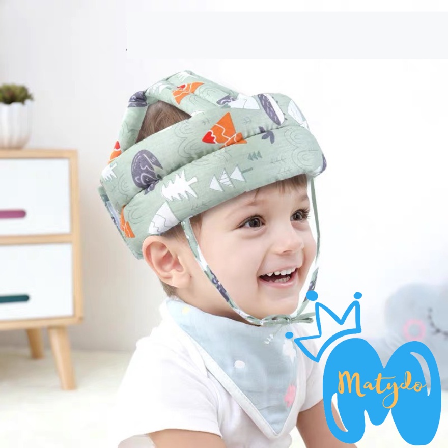 Mũ bảo hiểm cho trẻ em bảo vệ đầu cho bé tập bò tập đi đồ dùng cho bé