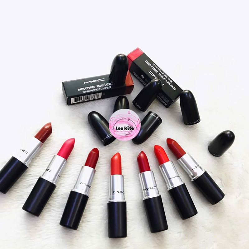 Tổng Hợp Son MAC Chính Hãng, Ruby Woo, Marrakesh, Chili, Russian Red, Mull It Over, Lady Danger