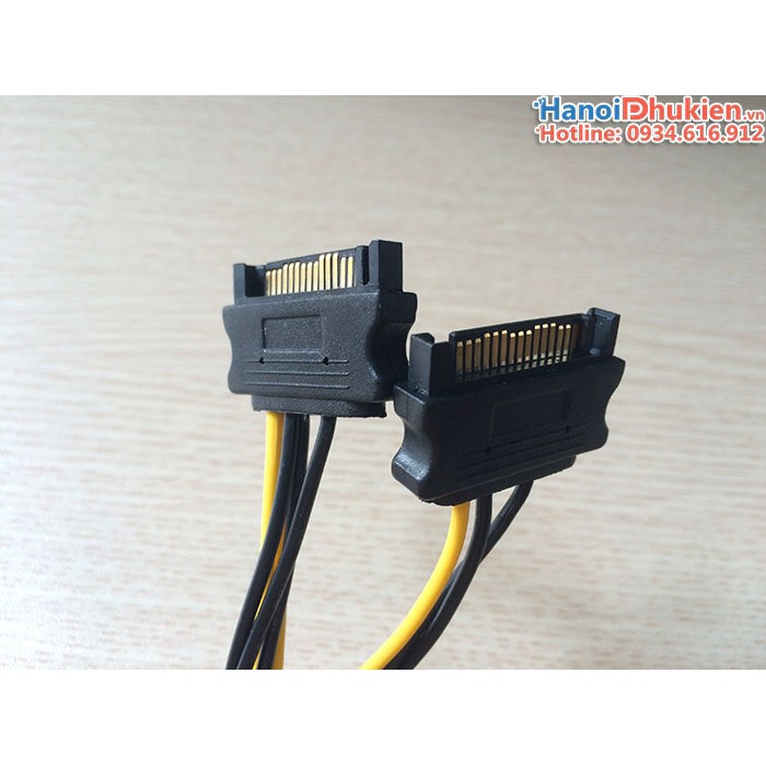 Cáp nguồn 8pin cho Card màn hình VGA (sata sang 8pin)