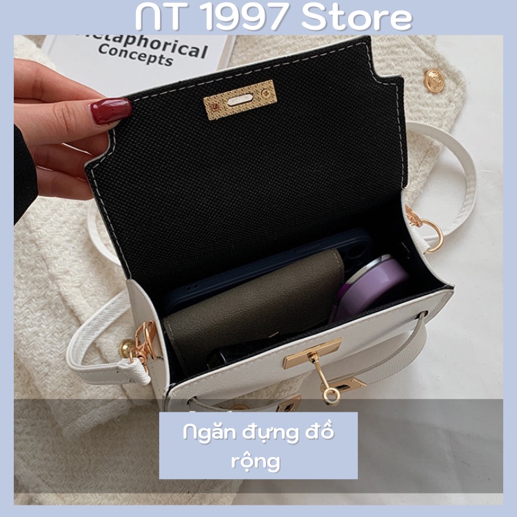 Túi sách nữ đeo chéo kẹp nách thời trang mini dây xích NT026