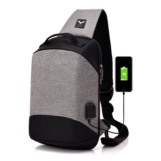 Túi đeo chéo chống trộm LAZA đựng ipad có cổng sạc USB TX435