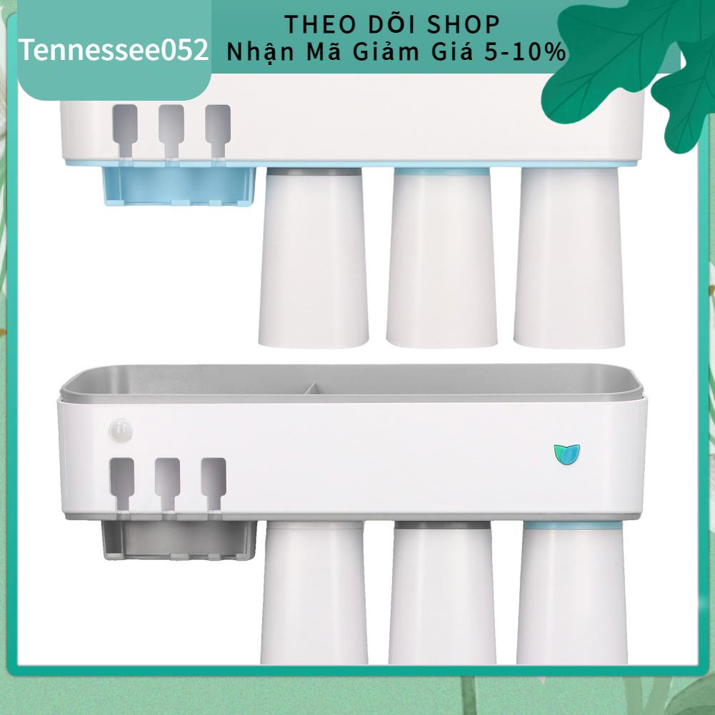 Tennessee052 Giá đỡ bàn chải đánh răng Khử trùng thông minh Miễn phí Đấm tia cực tím bằng USB Sạc phòng tắm Phụ kiện