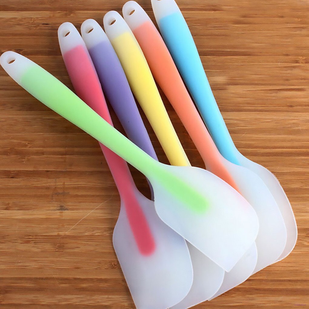 Phới Trộn Bột Làm Bánh Silicon đúc, Cây Vét Spatula, muôi lật thức ăn loại đẹp 29cm