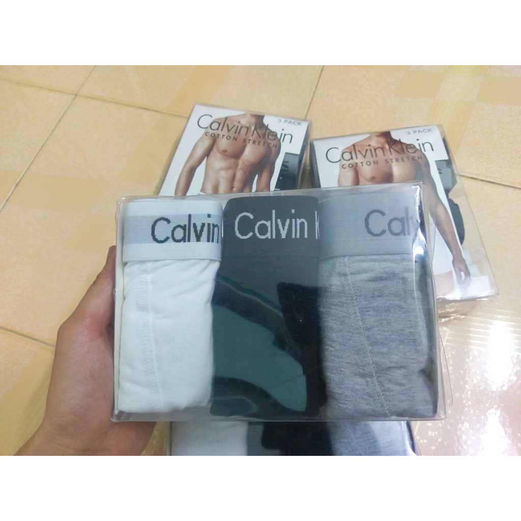 Quần boxer Calvin Klein 3-Pack chính hãng (NP2015Y-922)