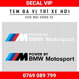 Tem dán xe ô tô thiết kế m performance bmw motosport | dvtot-07 | tem dán sườn oto, nắp capo, cánh cửa xe