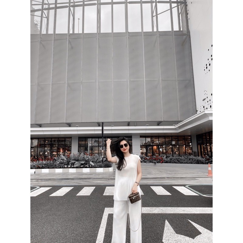 ( Ảnh thật ) S0438 Set dập ly áo và quần xuông | BigBuy360 - bigbuy360.vn