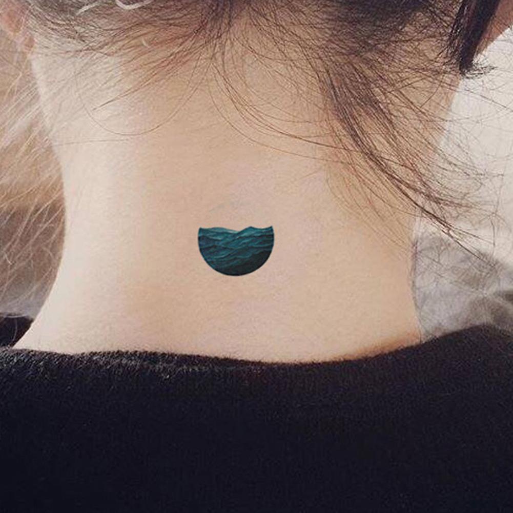 Hw Hình Xăm Dán Tạm Thời Chống Nước Hình Dải Ngân Hà Nhiều Màu Sắc