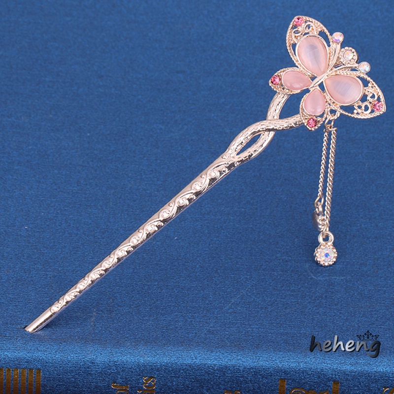 Trâm Cài Tóc Hợp Kim Đính Ngọc Trai Phối Tua Rua Phong Cách Trung Hoa Cổ Điển Cho Cô Dâu