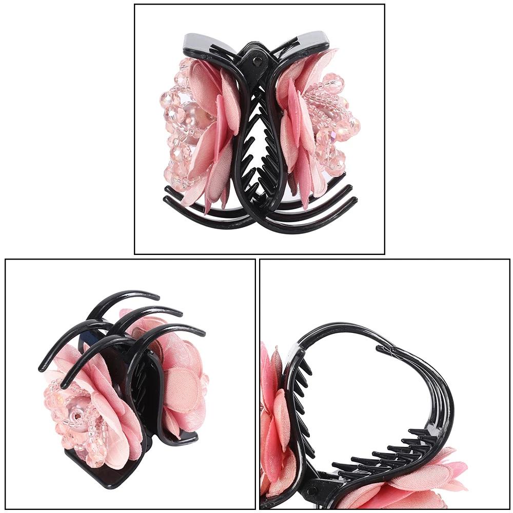 IVORY Kẹp Tóc Hình Hoa Đơn Giản Phong Cách Retro Hàn Quốc Cho Nữ