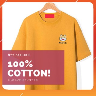 Áo thun Cotton 100% Nhật ✅CHÍNH HÃNG✅ Áo thun tay ngắn Nhật Shiba 100% Cotton cao cấp unisex nam nữ