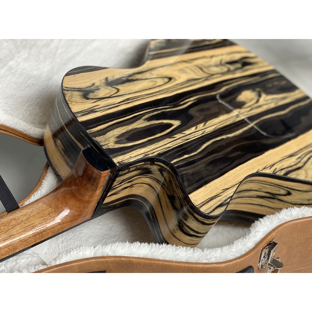 Đàn Guitar Acoustic Top Solid Vát Hông Đàn Gỗ Mun Thái Mã Đàn TS-158