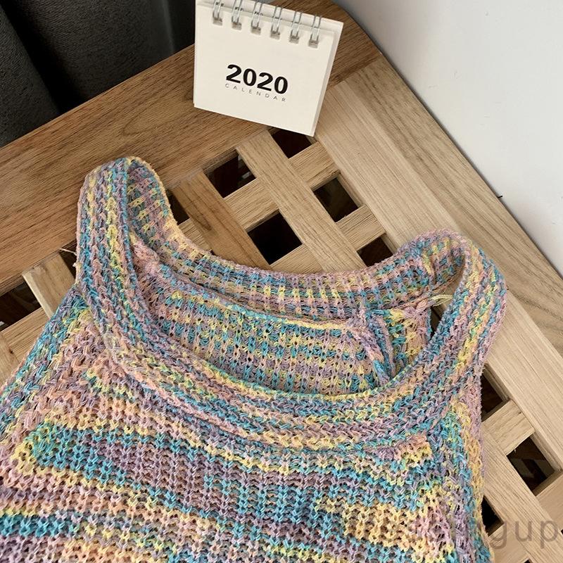 Áo Thun Ba Lỗ Màu Sắc Độc Đáo Cá Tính Cho Nữ