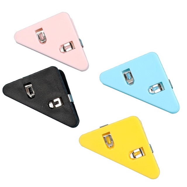 Mới Set 10 Kẹp Giấy Ghi Chú Hình Tam Giác Nhiều Màu Trong Suốt Sắp Xếp Gọn Gàng Cho Văn Phòng / Trường Học