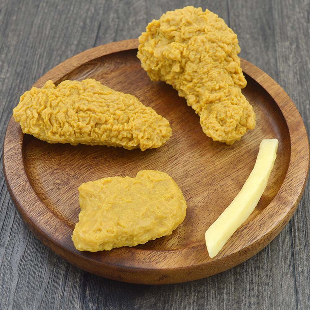 Móc Khóa Hình Thức Ăn Nhanh Gà Chiên Sáng Tạo