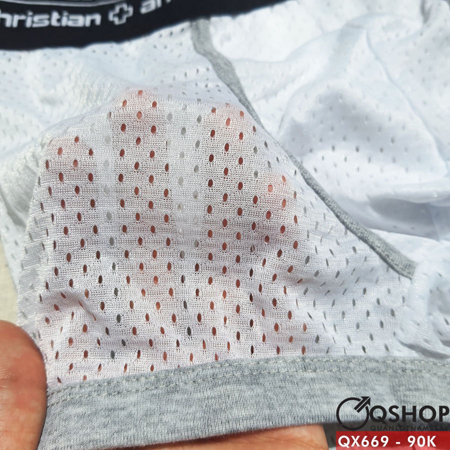 Quần lót boxer nam lưới lỗ QSHOP QX669