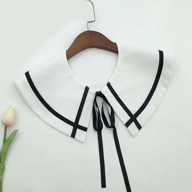 Khăn Choàng Cổ Thắt Nơ Họa Tiết Kẻ Sọc Cho Nữ Sinh