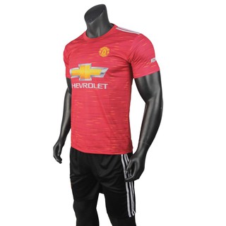 ⚡Quần Áo Đá Bóng CLB MU ⚡ Màu Đỏ Sân Nhà Mùa Giải 2020-2021 Form thon, Thấm Hút Mồ Hôi Tốt - Hapisport