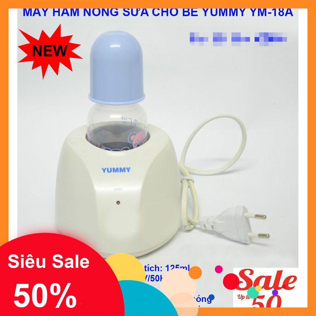 [5🌟][FREESHIP-150K] MÁY HÂM SỮA YUMMY YM-18A - AN TOÀN, TIỆN LỢI (4064) [SALE]