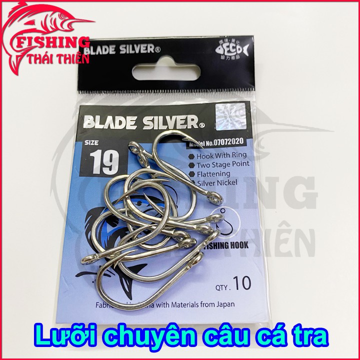 Lưỡi câu cá Tra Blaze Silver 19