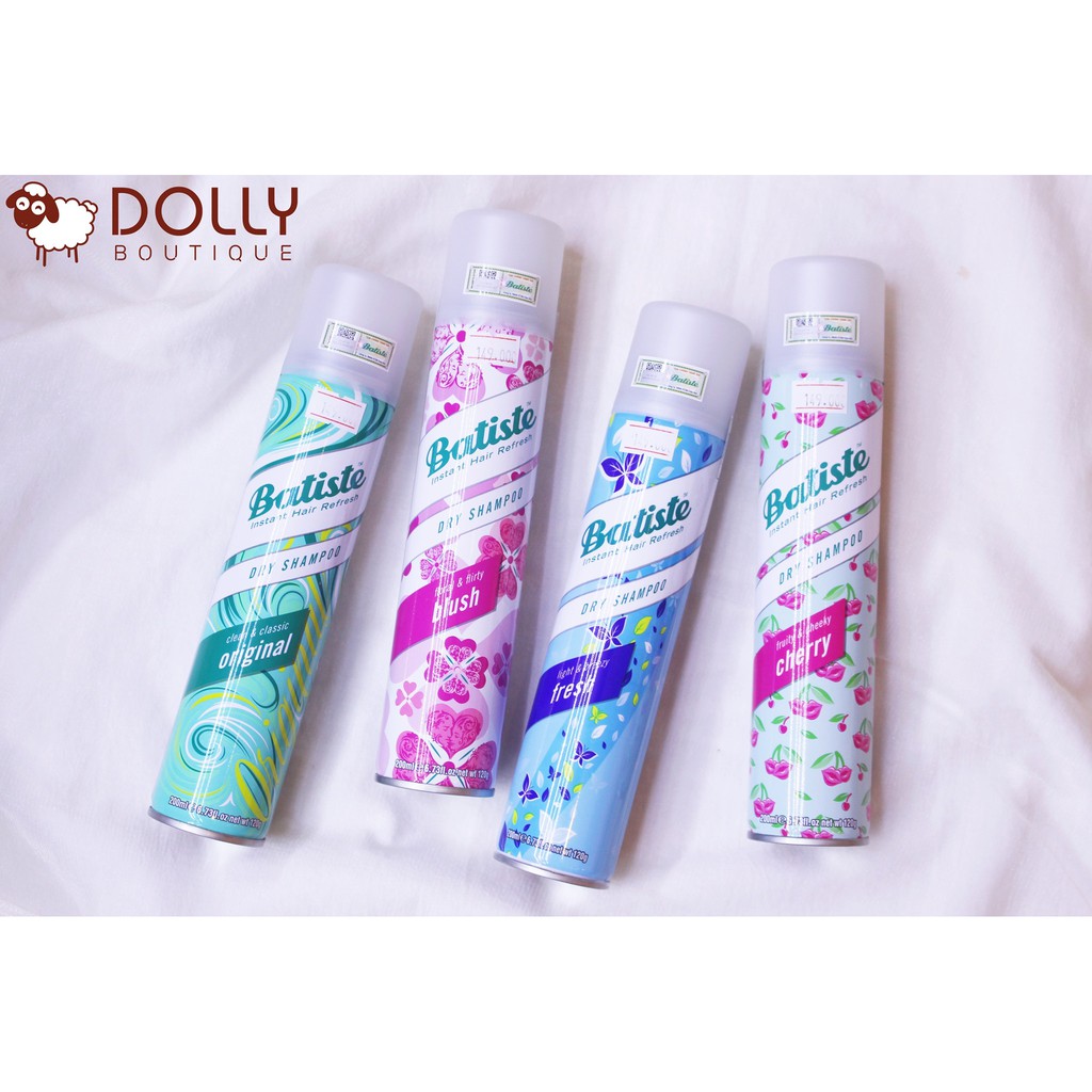 Dầu Gội Khô Batiste Dry Shampoo 200ml