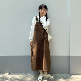 Yếm thô dáng dài - váy yếm ulzzang