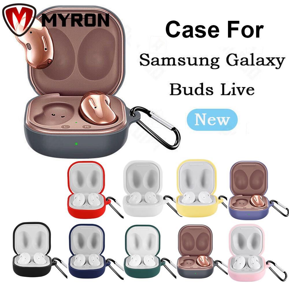 Vỏ bọc silicone mềm bảo vệ hộp sạc tai nghe Samsung Galaxy Buds Live chống sốc